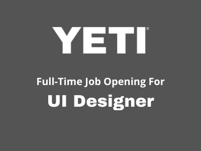 Full-Time UI Designer required at YETI Studios
