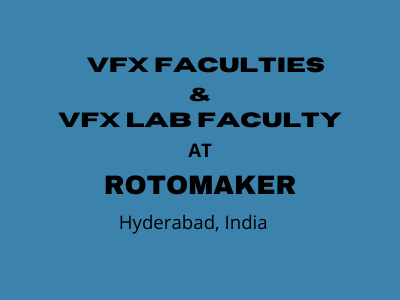 Full-time job openings at Rotomaker Studios