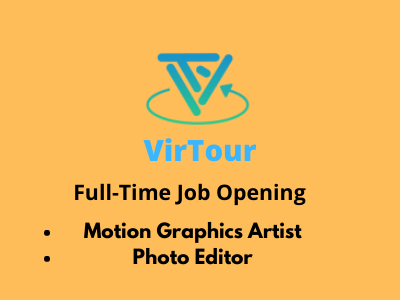 Full-time job openings at VirTour Studios