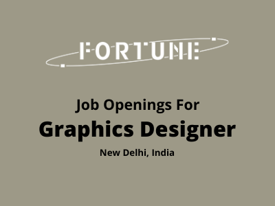 Graphics Designer required at Fortune Marketing