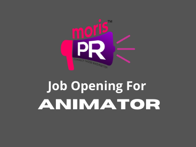 Job opening for Animator at Moris PR Agency