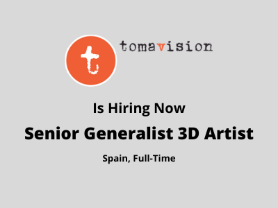 Job opening for Senior Generalist 3D Artist