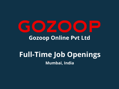 Multiple job openings at Gozoop Online Studio