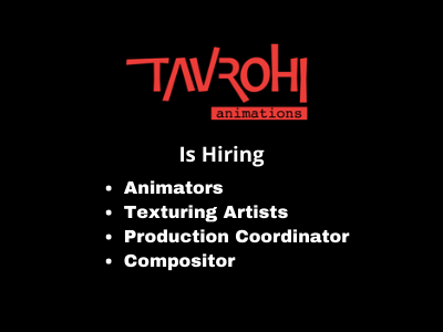 Multiple job vacancies at Tavrohi Animation