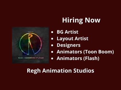 Multiple jobs at Regh Animation Studios - BG Artist, Layout artist