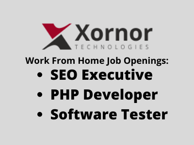 Work from home job openings at Xornor Technologies Pvt. Ltd.