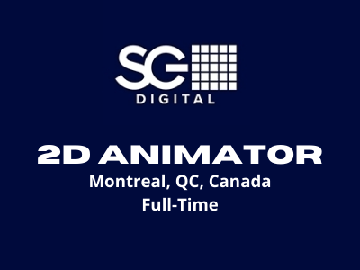 2D Animator required at SG Digital Studio