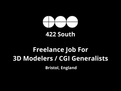 3D Modelers CGI Generalists job at 422 South