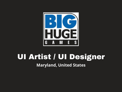 Big Huge Games hiring UI Artist  UI DesignerBig Huge Games hiring UI Artist  UI Designer