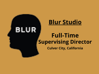 Blur Studio is hiring Supervising Director