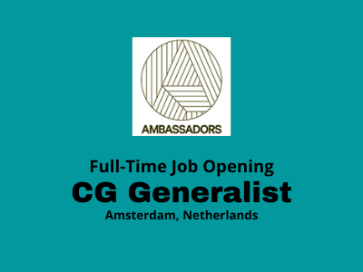 CG Generalist required at Ambassadors Studios