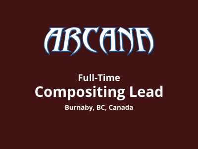 Compositing Lead required at Arcana Studio