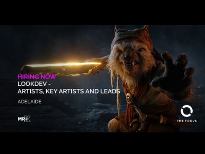 Contract job opening for Lookdev Artist at MR. X