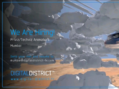 Digital District hiring PrevizTechviz Animators