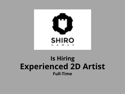 Experienced 2D Artist required at Shiro Games - Unity, Animation