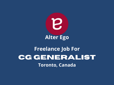 Freelance job for CG Generalist at Alter Ego