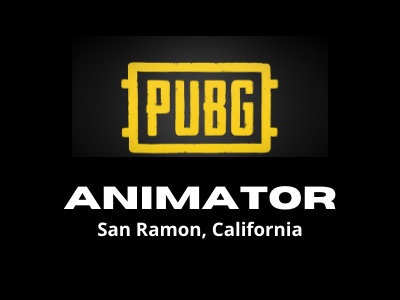 Full-time job opening for Animator at PUBG