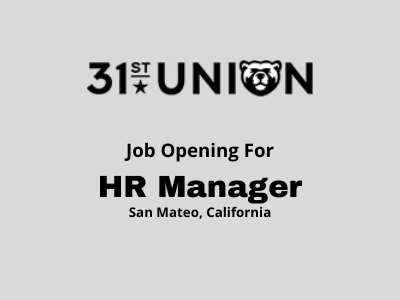HR Manager required at 31st Union Studio