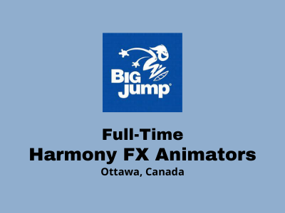 Harmony FX Animators required at Big Jump