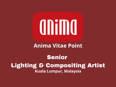 Job opening for Lighting & Compositing Artist