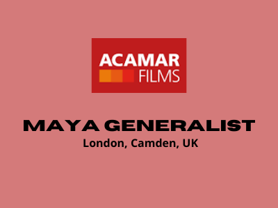 Maya Generalist required at Acamar Films
