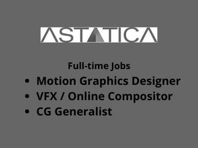 Multiple job openings at ASTATICA Studio