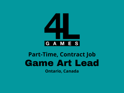 Part-time Game Art Lead required at 4L Games - Photoshop, Maya