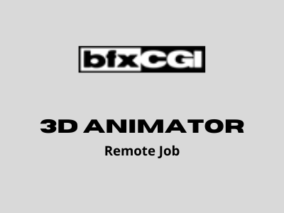 Remote job for 3D Animator at BFX CGI studio - Autodesk Maya