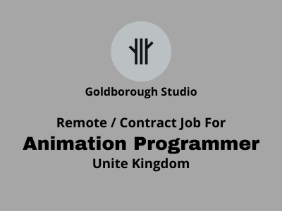 Remote job opening for Animation Programmer - Unity 3D, C# Remote job opening for Animation Programmer - Unity 3D, C#