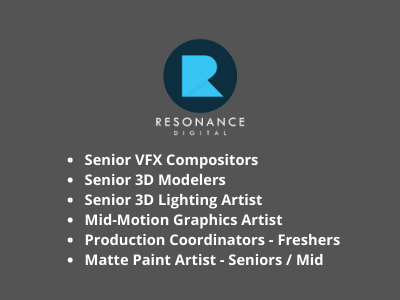 Resonance Digital hiring for multiple openings