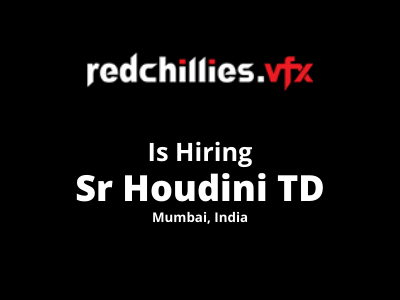 Sr Houdini TD required at Redchillies VFX Studio