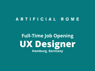 UX Designer required at Artificial Roam studio