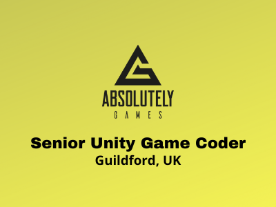Unity Game Coder required at Absolutely Games