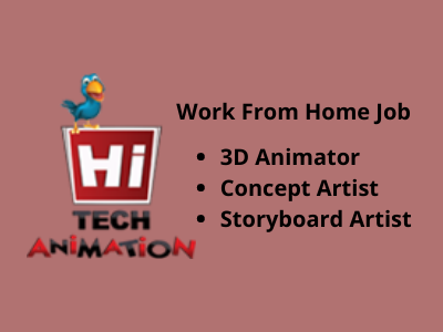 WFH Multiple job openings at Hitech Animation - Maya, Photoshop