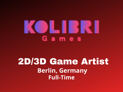 2D3D Game Artist required at Kolibri Games