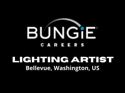 Bungie Studio is hiring full-time Lighting Artist