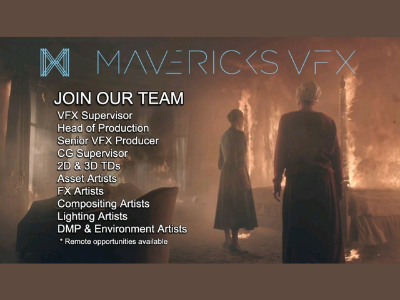 Compositing Artist required at Mavericks VFX