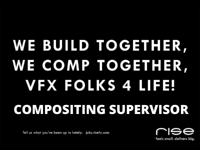 Compositing Supervisor required at RISE