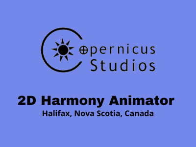 Copernicus Studios hiring 2D Harmony Animator