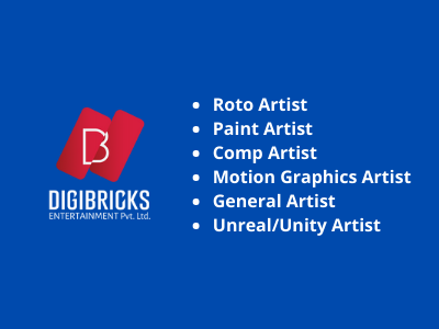 Digibricks Entertainments hiring for multiple jobs