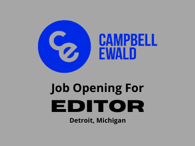 Full-Time job for Editor at Campbell Ewald