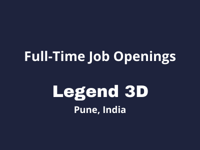 Full-time job openings at Legend 3D studio