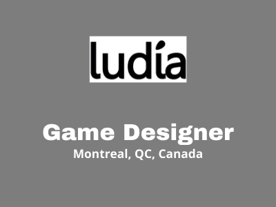 Game Designer required at Ludia Studios