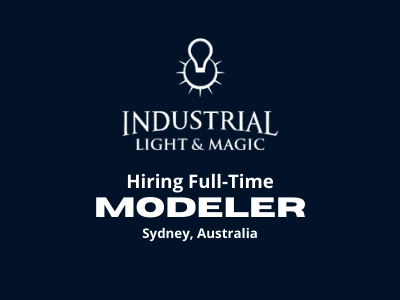 MODELER required at Industrial Light & Magic