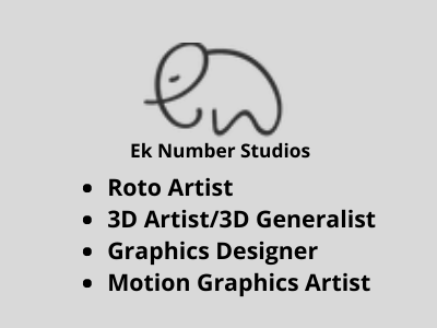 Multiple job openings at Ek Number Studios