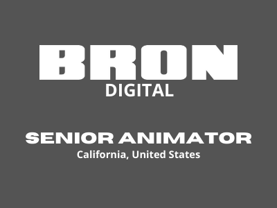 Senior Animator required at BRON Digital