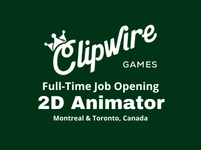 2D Animator required at Clipwire Games