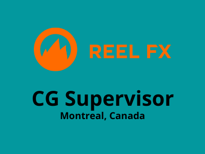 CG Supervisor required at Reel FX studio