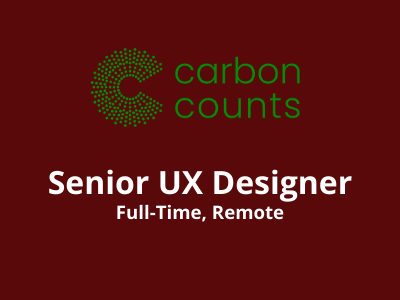 Carbon Counts Tech is hiring Sr. UX Designer