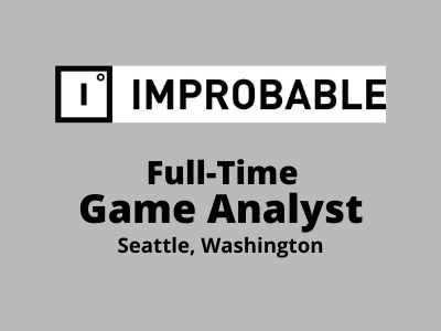 Improbable is hiring full-time Game Analyst